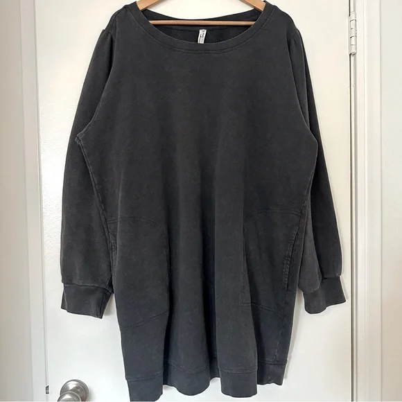 Anthropologie Dark Grey Sweater Dress - Picture 1 of 6